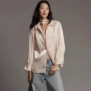 NWT Anthropologie Iridescent Blouse- XL